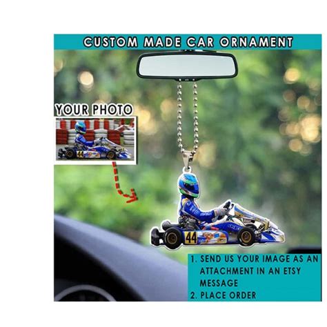 Go Kart Karting Racing Personalized Ornament Unique Karting Etsy