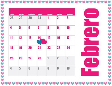 M S Temprano Comprensi N Alienaci N Calendario Para Imprimir Febrero