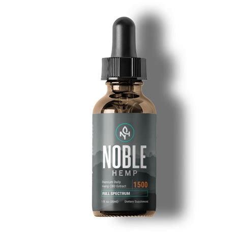 Full Spectrum Hemp Cbd Oil 1500mg For Seniors By Noble Hemp