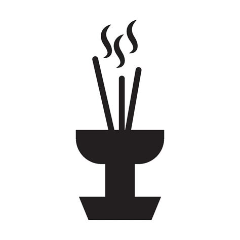 Incense Icon Vector Vector Art At Vecteezy