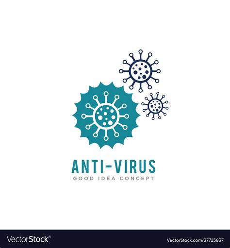 Virus logo icon design Royalty Free Vector Image