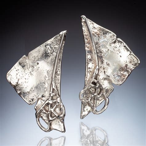 Ocean Tide Earrings By Mary Elwyn Silver Earrings Artful Home