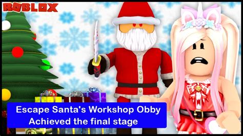 Escape Santa S Workshop Obby Christmas Game Escape Santa S Workshop