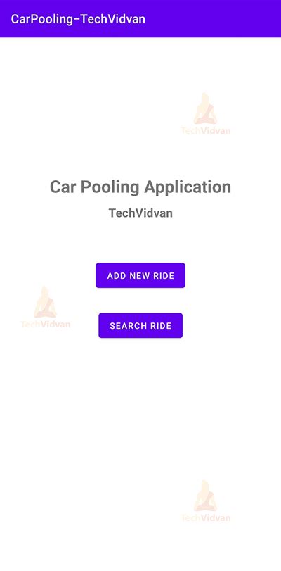 Android Car Pooling Application Share The Ride Share The Love