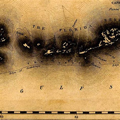 Florida Map By Charles Vignoles Circa 1823 Measures 24 Inches X 30