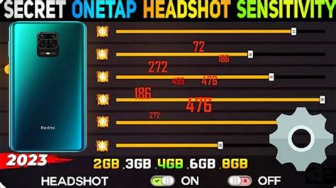 Free Fire Redmi Note Pro Best Headshot Setting Dpi Custom Hud