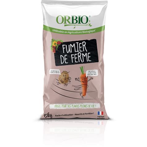 ORBIO Fumier De Ferme 15Kg Orbio Pas Cher Auchan Fr