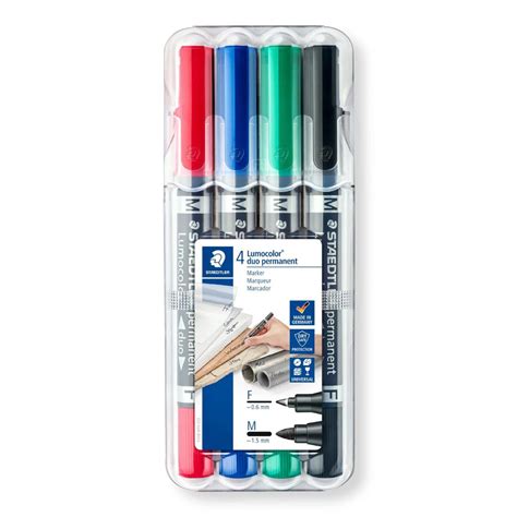 Staedtler Lumocolor Folienschreiber Duo F Und M Permanent Er Set