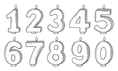 49224 Birthday Cake Candles Numbers Royalty Free Images Stock Photos