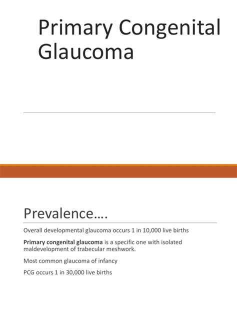 Primary Congenital Glaucoma Pdf Glaucoma Diseases And Disorders