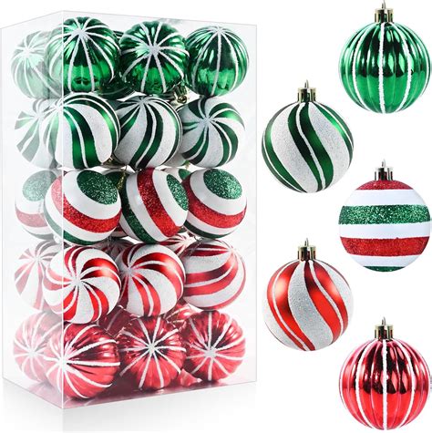 Christmas Balls Ornaments For Xmas Tree 30pcs Shatterproof