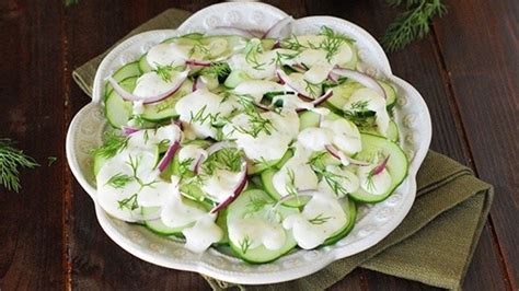 Creamy Ranch Cucumber Salad Recipe Just A Pinch Recipes