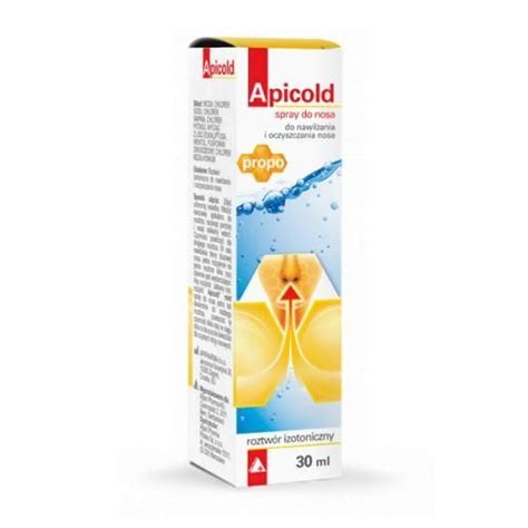 Apicold Propo spray do nosa 30 ml data ważności 11 2023r Leki na