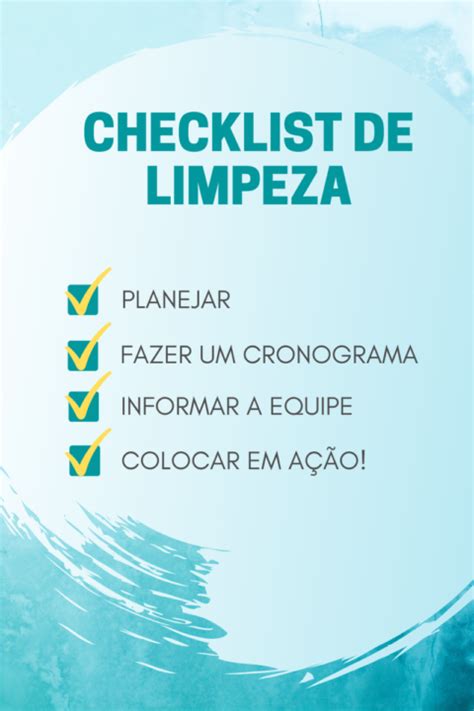 Checklist De Limpeza