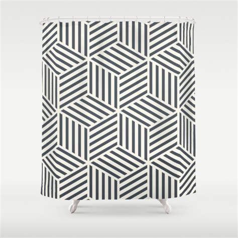 Geometric Shower Curtain By Patterns And Textures Society6