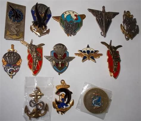 Lot Insignes Parachutistes Et Troupes De Marine Eur Picclick Fr