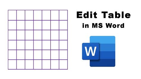 How To Edit Or Change A Table In Microsoft Word Document Youtube