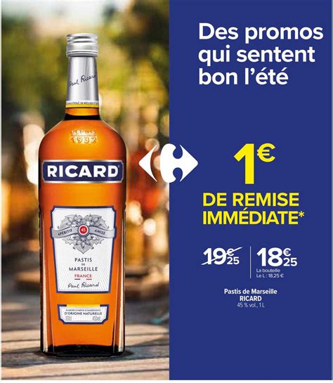 Promo Pastis De Marseille Ricard Chez Carrefour Contact Icatalogue Fr