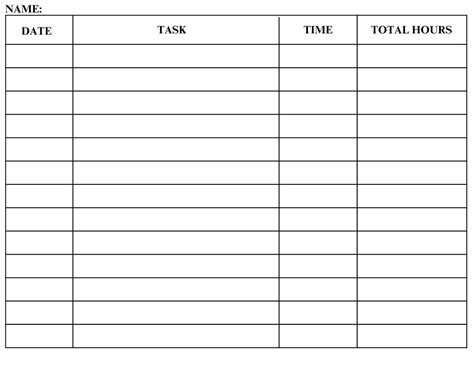 Employee Timecard Template Etsy