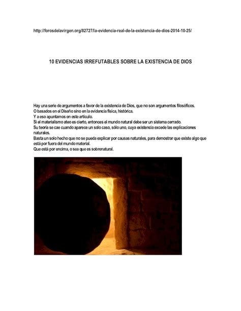 PDF 10 EVIDENCIAS IRREFUTABLES SOBRE LA EXISTENCIA DE DIOS 10