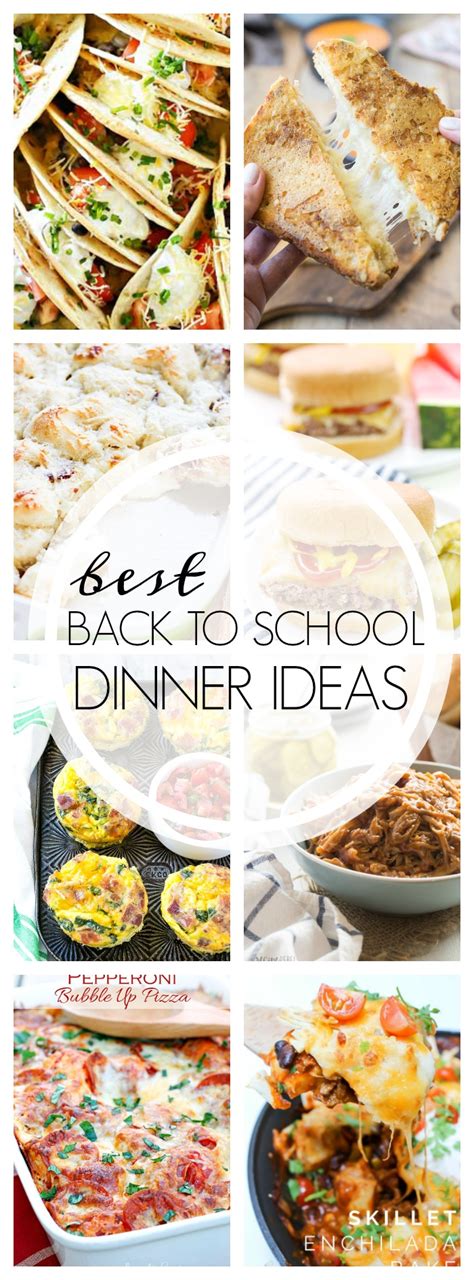 Best Back To School Dinner Ideas Yummi Haus