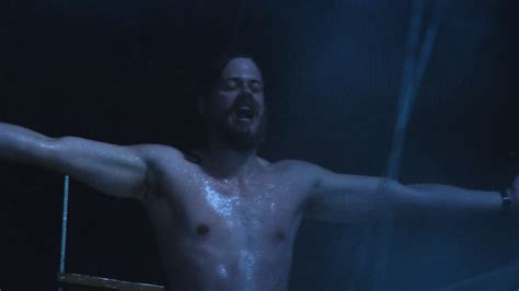 Bill Skarsgård Adam Lundgren naked extras on Clark DC s Men