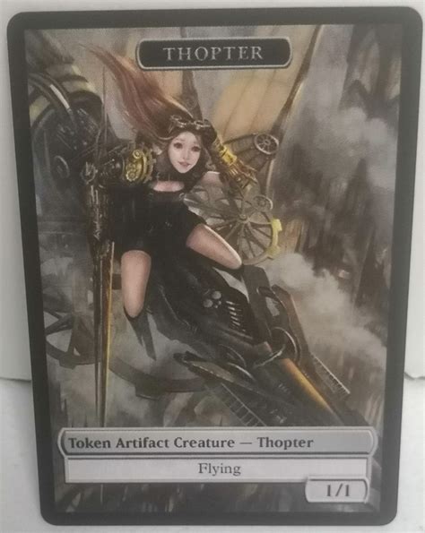 Mtg Thopter 11 Double Sided Token Alternative Art Edh Commander Cube