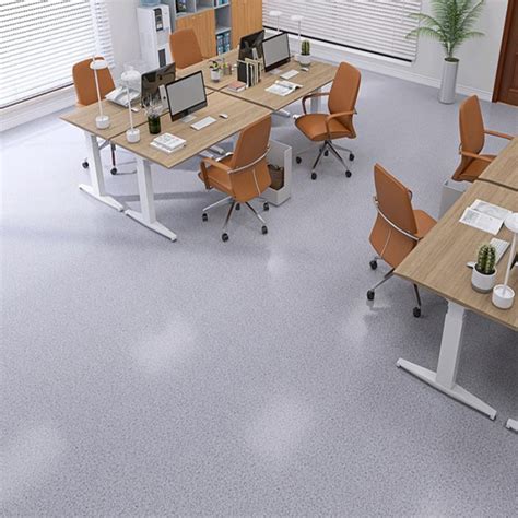 Plastic office floor mats 1.0mm thick/gray stone grain wear-resistant ...