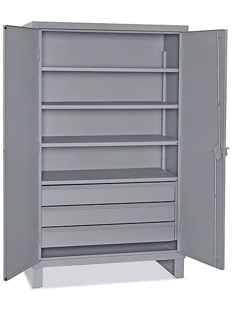 Heavy-Duty Welded Storage Cabinet with Drawers - 48 x 24 x 78" H-8504 ...