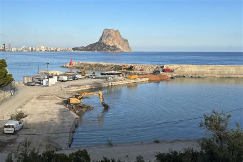 Calp Pone Fecha Al Fin De Las Obras Del Dragado De Puerto Blanco Calp