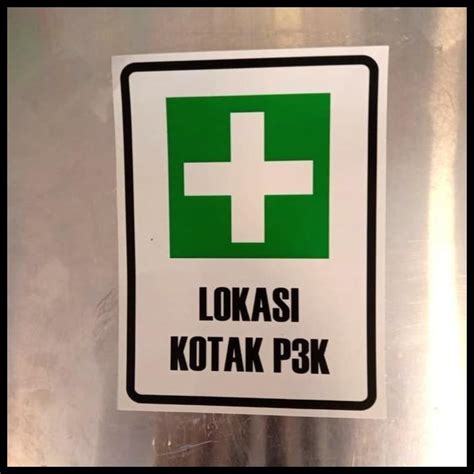 Jual Sign Sticker Lokasi Kotak P3k Uk 15x20cm K3 Rambu Safety Shopee Indonesia