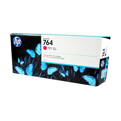 Genuine HP 764 Magenta 300ml Ink C1Q14A DesignJet T3500 eMFP (Retail ...