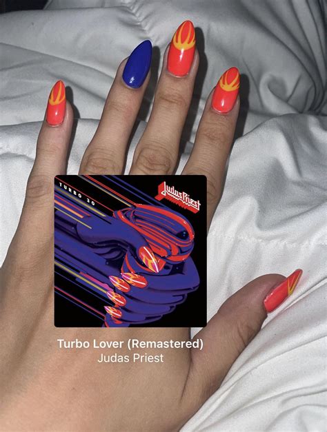 Got the turbo lover album art inspired nails : r/judaspriest