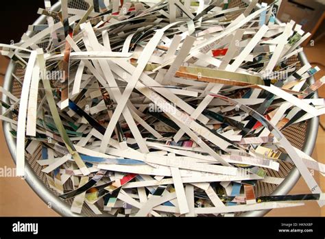 Waste Paper Stripes Stock Photo Alamy