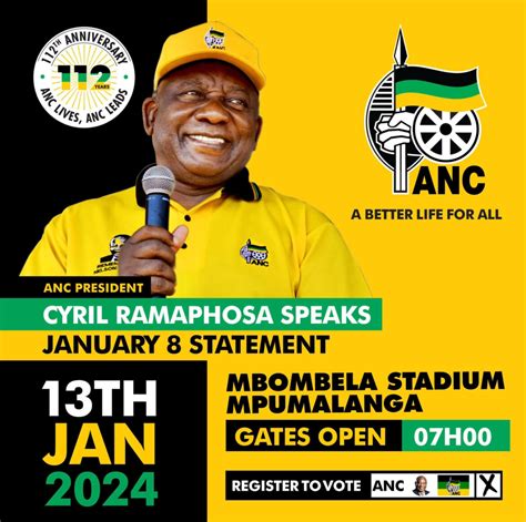 WATCH| ANC President Cyril Ramaphosa speaks at Mbombela Stadium for the ...