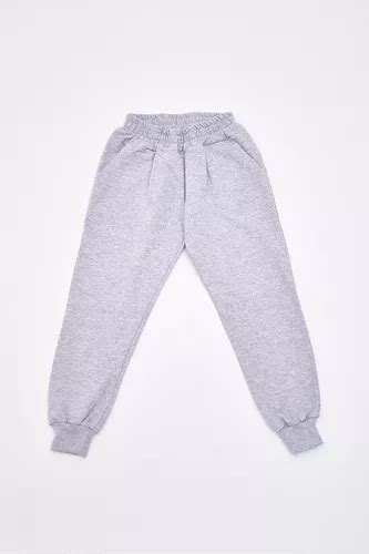 Pantalón Jogging Algodón Sin Frisa Con Puño Talles Juveniles MercadoLibre