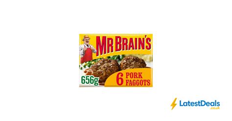 Mr Brains 6 Pork Faggots 656g £1 09 At Iceland