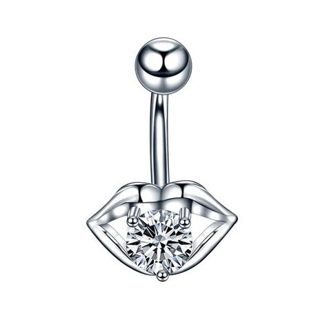 1pc Surgical Steel Belly Button Ring Navel Nombril Piercing Cz Belly