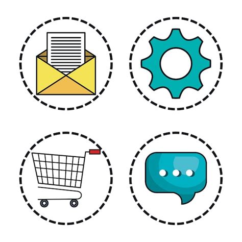 Premium Vector Digital Marketing E Commerce Icon