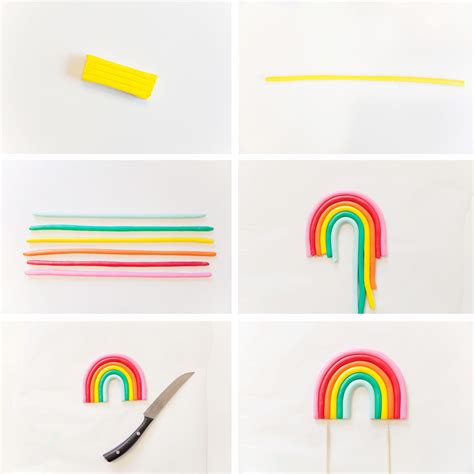 Diy Rainbow Cake Topper Tell Love And Party