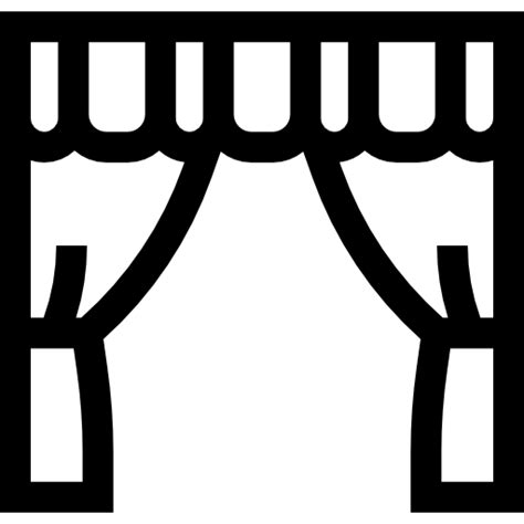 Stage Clip Art Black And White