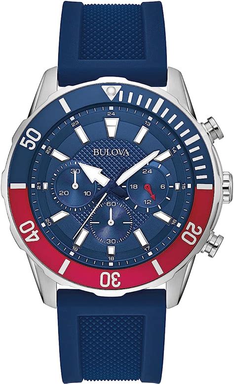 Bulova Relógio esportivo masculino de quartzo cronógrafo de 6