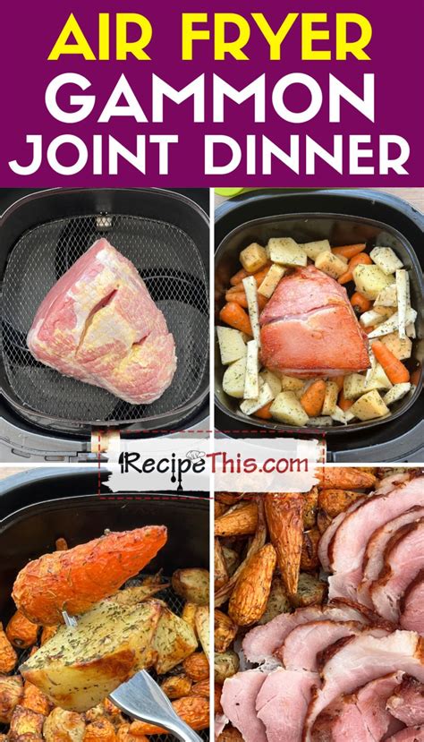 Air Fryer Gammon Joint Dinner Recipe This