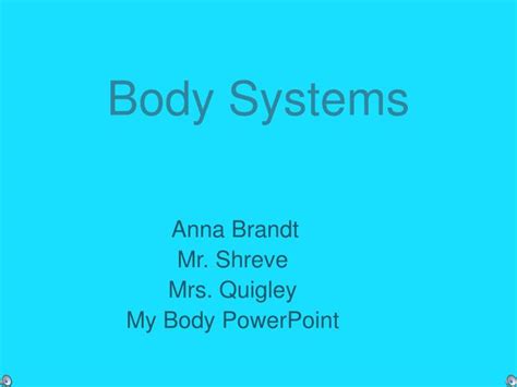 Ppt Body Systems Powerpoint Presentation Free Download Id3411485