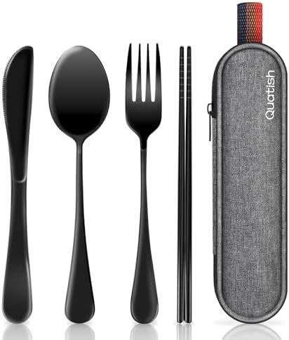 Amazon Portable Travel Utensils Set Travel Camping Cutlery Set