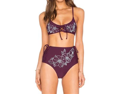Buy Some Days Lovin Reha High Waisted Bikini Bottom Swimsuit In