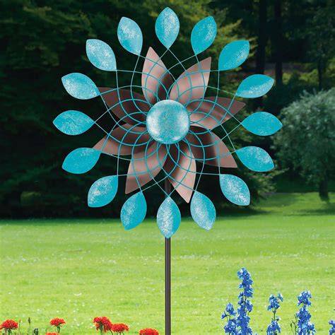 Pinwheel Outdoor Garden Metal Double Wind Spinner