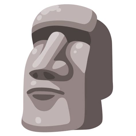 Moai Emoji Cara De Pedra Emoji