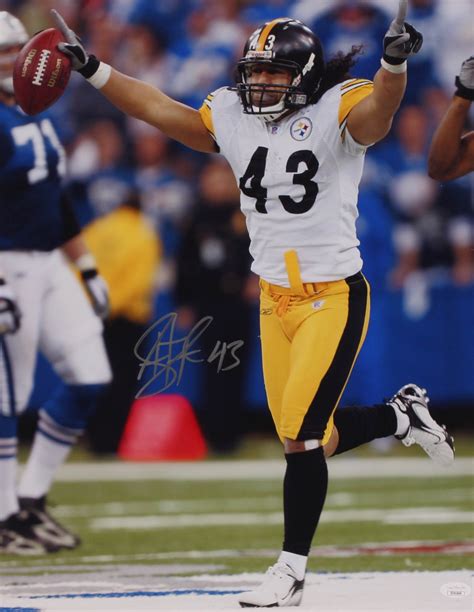 Troy Polamalu Signed Steelers 16x20 Photo (JSA COA) | Pristine Auction