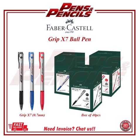 Faber Castell Grip X Ball Pen X Mm X Mm X Mm Click